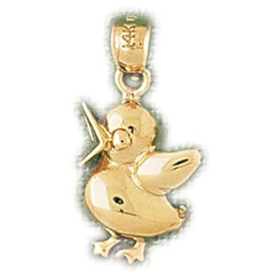 Cheap Girls Jewelry Dazzlers Solid 14k Gold Duck Charm Pendant Available in three colors from jewelsberry (weights: 1.9 grams only) For Sale