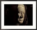 Ancient Stone Sculptures, Angkor Wat, Cambodia Framed Photographic Poster Print by Keren Su, 30x24