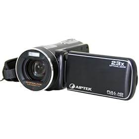 Aiptek EHD21X 1080p HD Camcorder with 23X Optical Zoom, 3-inch LCD Screen, Black by Aiptek