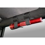SPORTS BAR FLASHLIGHT HOLDER, BLACK, RUGGED RIDGE, UNIVERSAL APPLICATION