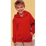 Hanes Youth ComfortBlend 50/50 L/S Pullover with Hood Fleece Shirt - Sweater