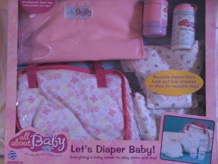 Childrens Toyshop  Toys : All About Baby - Let's Diaper Baby! by Small World Toys