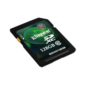 Kingston Digital 128 GB Secure Digital Memory Card (SDX10V/128GB)