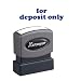 Xstamper One-Color Title Message Stamp, For Deposit Only, Pre-Inked/Re-Inkable, Blue (1333)