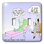 Londons Times Funny Medicine Cartoons - Alien In Los Angeles At Shrink - Light Switch Covers - double toggle switch