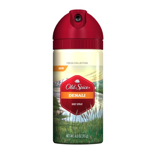 Old Spice Fresh Collection Body Spray, Denali Scent, 4-Fluid Ounces (Pack of 3)