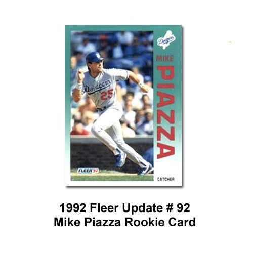 1992 Fleer Update Mike Piazza Rookie Card