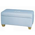 Kids Personalized Storage Bench - Duck Light Blue