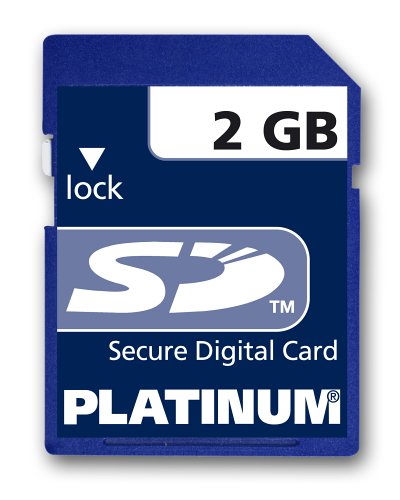 Platinum Secure Digital (SD) 2GB Speicherkarte (original Handelsverpackung)
