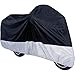 Exlight Motorbike/bicycle Outdoor Cover,Breathable, Water Resistant Dustproof Ultra Violet Protective (Black and Silver)