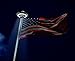 Hoont8482; Bright LED Solar Powered Flag Pole Light (20 LEDs) - Auto On/Off
