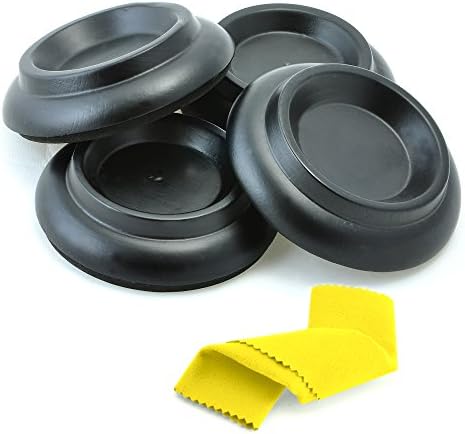 Moozikpro [4 Pcs] Piano Caster Cups - Premium Beech Wood - Non-Slip &amp; Anti-Noise Foam Pad