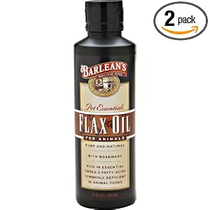 Barlean's Organic Oils Flax For Animals, 12-Ounce Bottles (Pack of 2)