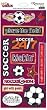Reminisce Sticker Sheet-Sports Chick/Soccer