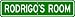 RODRIGO ROOM SIGN - Personalized Gift Boy or Girl, Aluminum