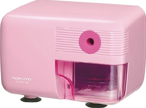 KOKUYO GY-GCA100P 電動鉛筆削り器<まなびすと>安全ストッパー付き ピンク