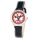 Marvel Comics Kids' W000123 Iron Man Stainless Steel Time Teacher Watch