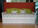 Solid Pine American Day Bed With Trundle White