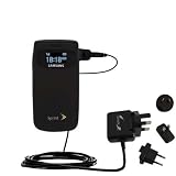 International Wall / AC Charger for the Samsung M610 - Gomadic Brand w/ TipExchange Technology