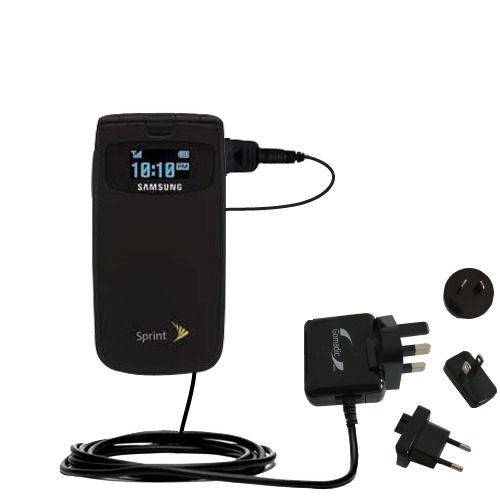International Wall / AC Charger for the Samsung M610 - Gomadic Brand w/ TipExchange Technology