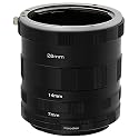 Fotodiox Canon EOS Macro Extension Tube Set Kit for Extreme Close-up, fits Canon EOS 1d,1ds,Mark II, III, IV, 5D, Mark II, 7D, 10D, 20D, 30D, 40D, 50D, 60D, Digital Rebel xt, xti, xs, xsi, t1i, t2i, t3, t3i, 450D, 500D, 550D, 1000D, 1100D
