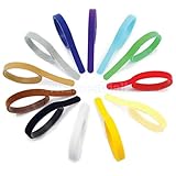 12 Colors Adjustable Puppy Kitten Newborn ID Collars Pet Litter Bands Sticky