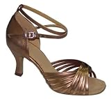 Ballroom Latin Dancing Sandal - Bronze JODI 2.5 Heel