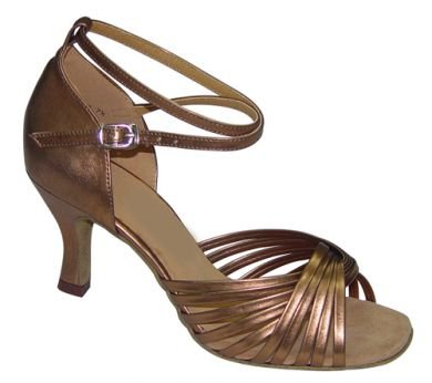 Wedding Shoes: Dance Shoes - Ballroom Latin Dancing Sandal - Bronze JODI 2.5Inches  Heel-Featherlite Wedding Shoes-Featherlite Wedding Shoes: Dance Shoes - Ballroom Latin Dancing Sandal - Bronze JODI 2.5Inches  Heel