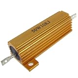 41HQGOTpYvL. SL160  Amico 50W 10K Ohm Chassis Mounting Aluminum Resistor Gold Tone