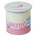 Tea & Cakes Design Airtight Biscuit Tin