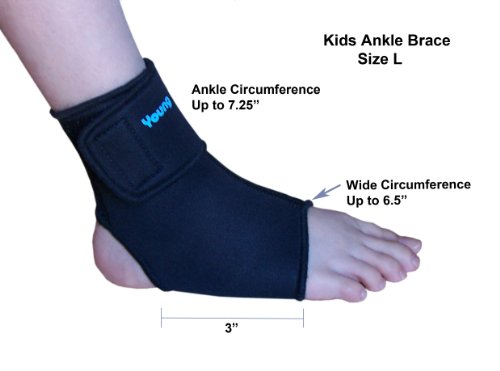 Kids Ankle Brace (L) - Neoprene Comfortable & Durable Support - Left or Right On Sale