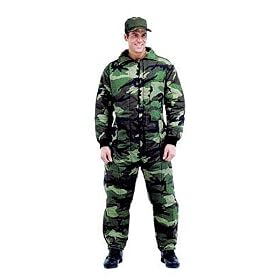 Insulated Camouflage Coveralls Woodland Camo by Insulated Coveralls