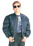 Kids MA-1 Flight Jacket Navy Blue