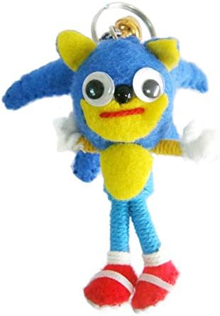 Sonic the Hedgehog Voodoo String Doll Keyring Keychain