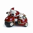 Fitz and Floyd Santa Motorcycly Cookie Jar