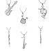 Spinningdaisy Silver Plated Woodwinds Musical Instrument Necklace