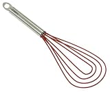 Cuisipro Silicone Flat Whisk 10 Red