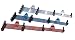Mr. Gasket 6018 Universal Spark Plug Wire Divider Bracket Set - Brushed Aluminum