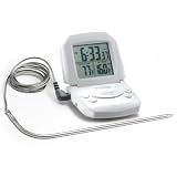 Polder 602-90 Digital Cooking Timer/Thermometer and Clock, White ~ Polder