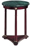 Classic End Table With Green Marble Top