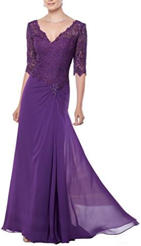 Love Wedding Women's Lace Bodice Mother of the Bride Plus Size Dress US16 Purple