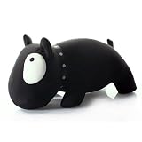 Knautschkissen Kuschelkissen mit Mikroperlen Bulldogge schwarz