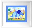 Dinosaurland Framed Print by Olive Kids (TRICERATOPS)