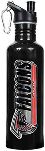 ATLANTA FALCONS NFL 26OZ BLACK STAINLESS STEEL WATER BOTTLE