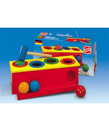 Childrens Toyshop  Toys : Wooden Hammer & Ball Set