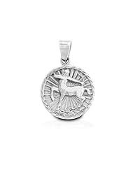 Bling Jewelry Sterling Silver Zodiac Sagittarius Medallion Pendant
