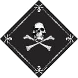 Black Jolly Roger Bandana