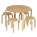 Nordic Table and Chairs Set - Natural