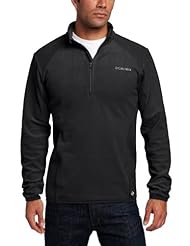 Sports: Columbia Mens Heat 360 II 1/2 Zip Shirt, Black, Large - Columbia Sportswear (Sporting Goods)