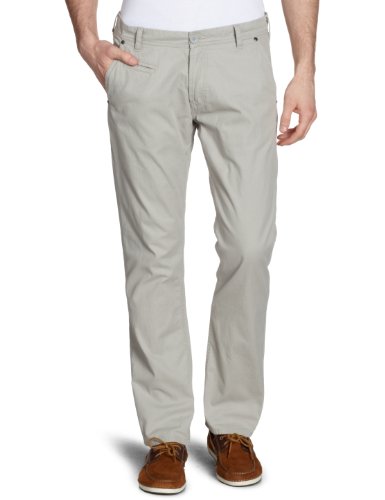 TOM TAILOR Denim Herren Hose 64000280312/solid relaxed slim chino, Gr. 33/34, Grau (2044) Preisvergleich